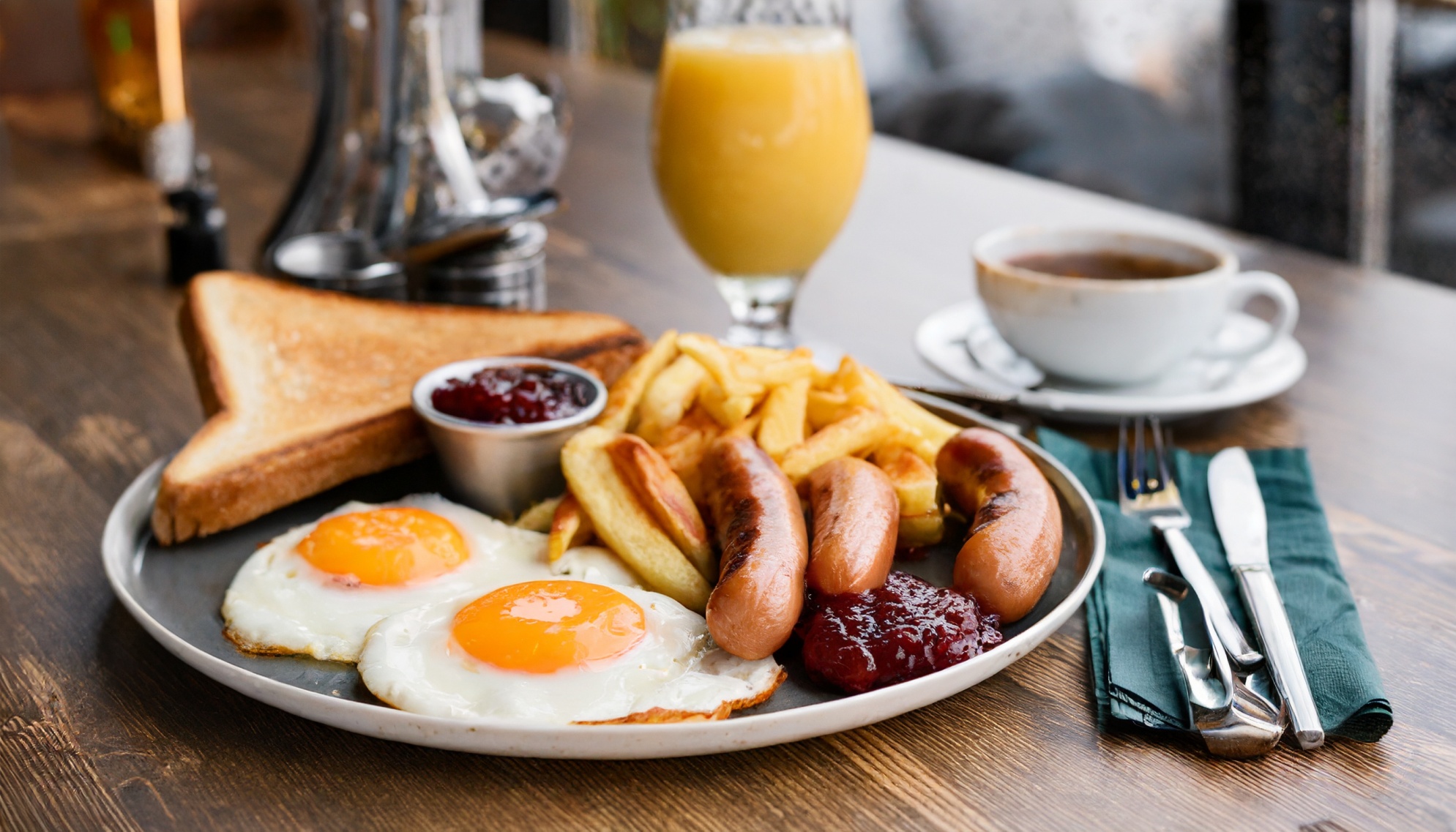 In-house breakfast at EJ's Pub in Baden, Ontario