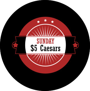 ON SPECIAL: Sunday - $5 Ceasers